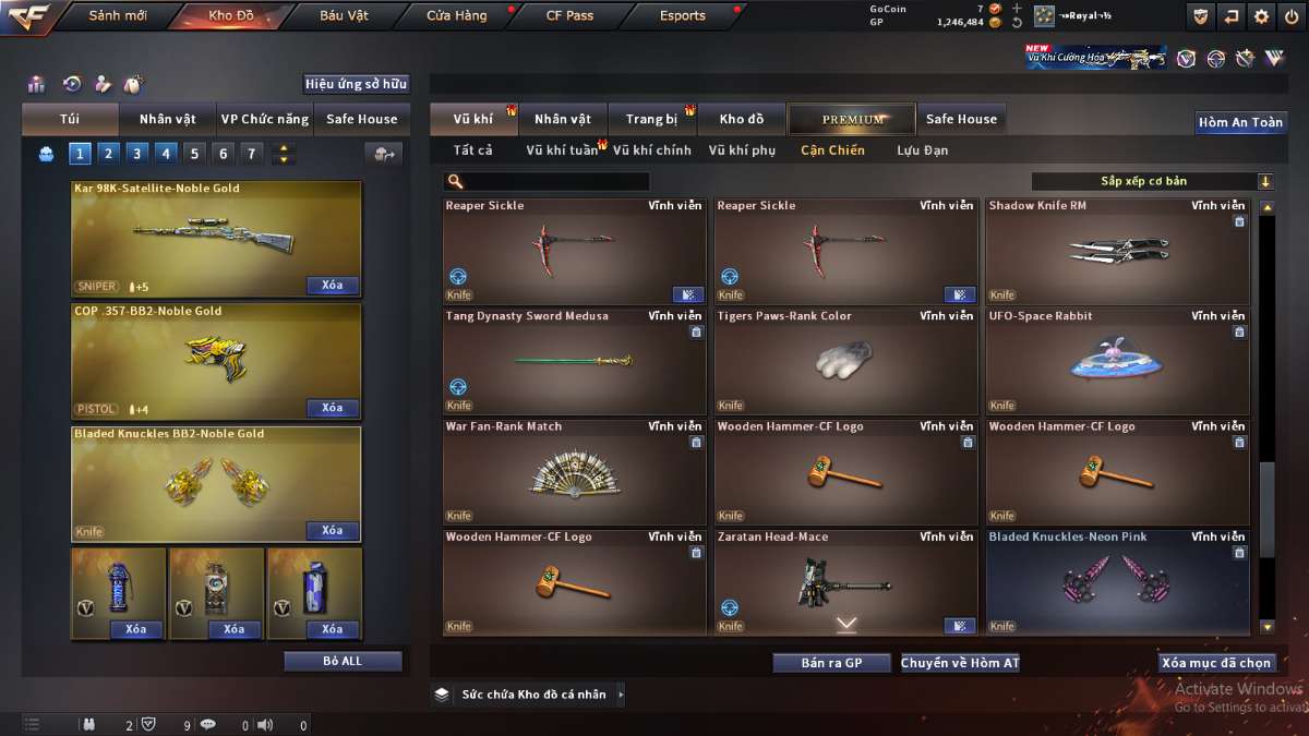 shop acc cf uy tin gia re